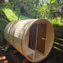 outdoor sauna barrel